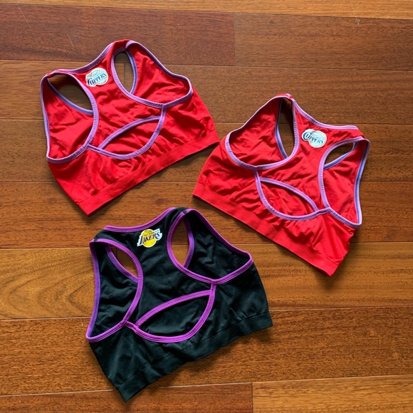 3x Racer-Back Workout No-Padding Bras, Size S - Picture 2 of 6